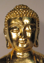 Vergoldung Buddha in Blattgold